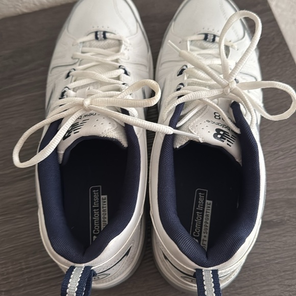 New Balance 608 Men's White and Black Athletic Shoes - Picture 5 of 8